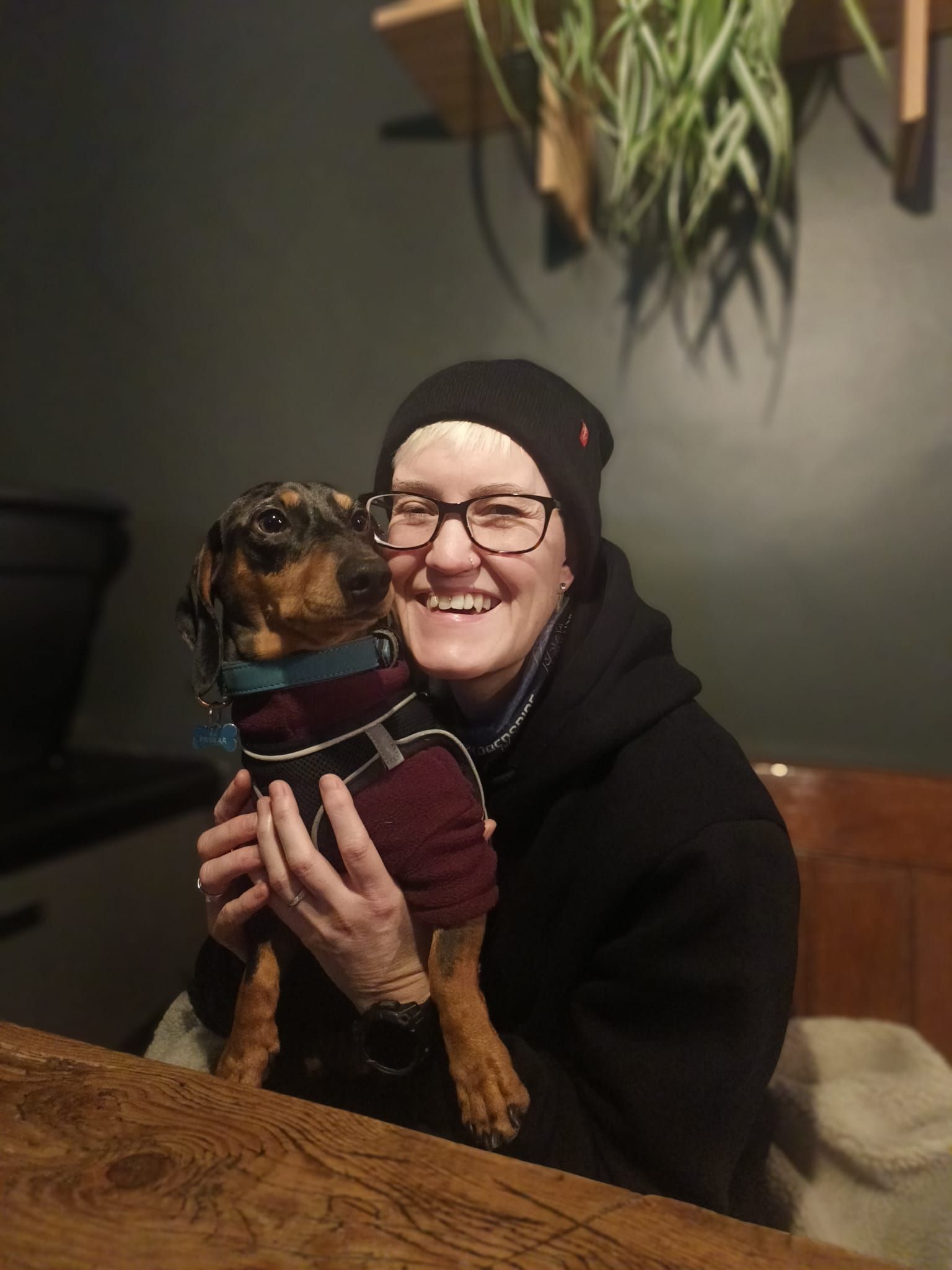 Dog at Ralph's Wife's Coffee and Bar